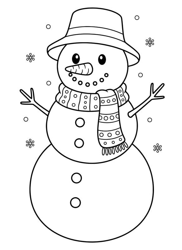 Classic Smiling Snowman