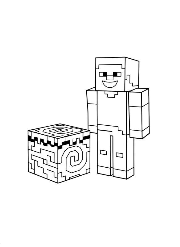 8 Free Minecraft Coloring Pages