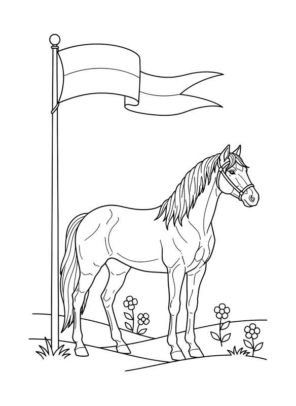 Banner Waving at Attention