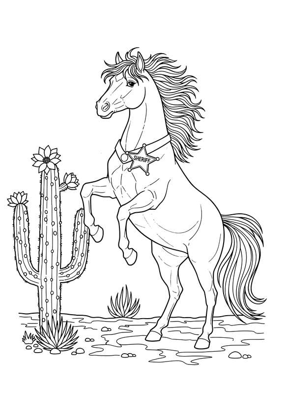 The Wild West Sheriff Horse