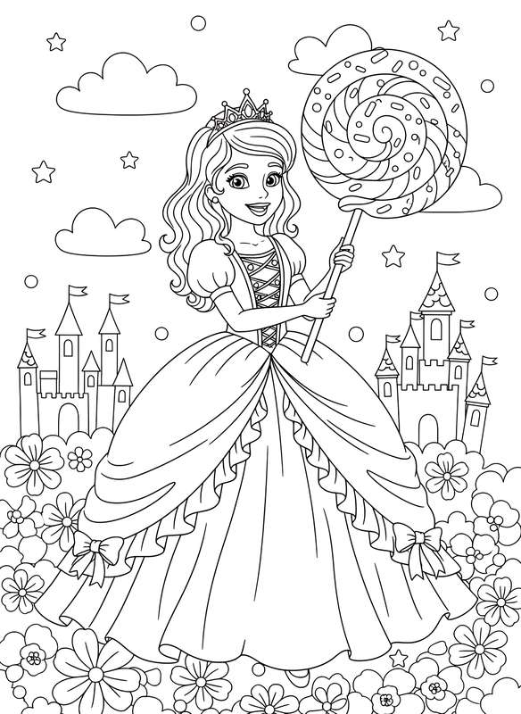 Jolly Princess and Giant Lollipop