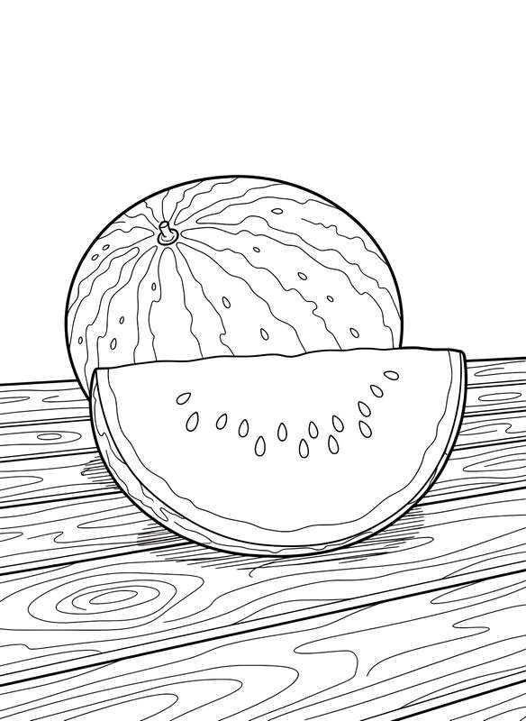 Watermelon Feast on the Patio