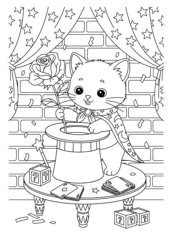 Magician Kitten Surprise