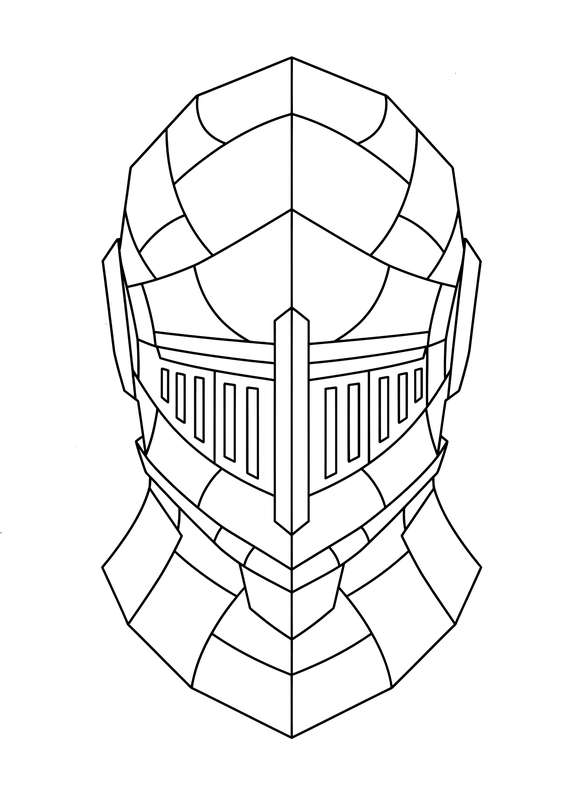 Medieval Geometric Helmet