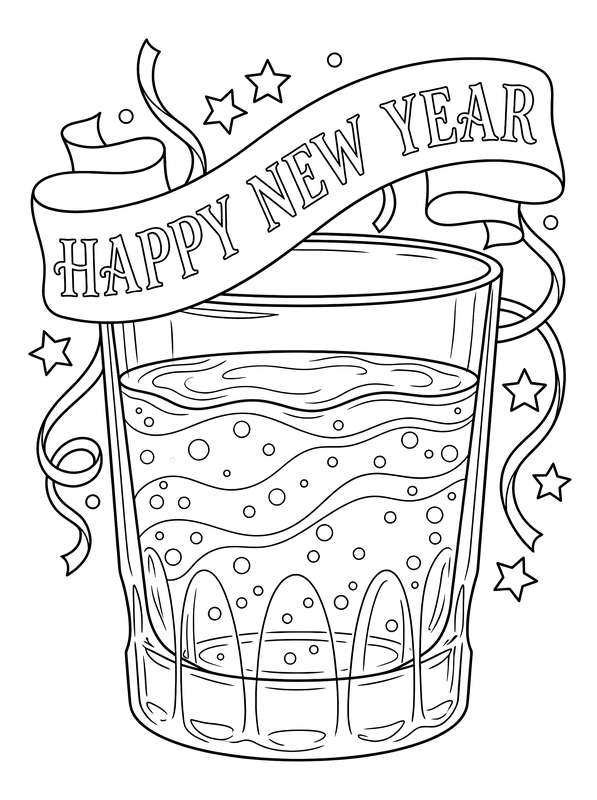 Sparkling New Year Celebration Toast