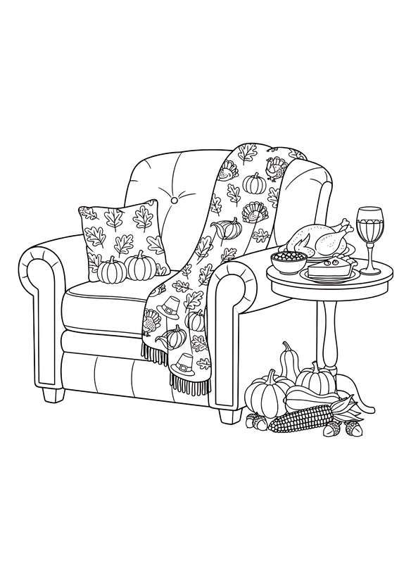 Cozy Fireside Thanksgiving Nook