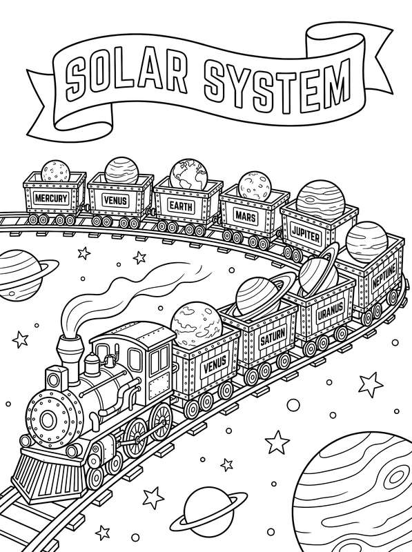 The Celestial Express Solar System Train