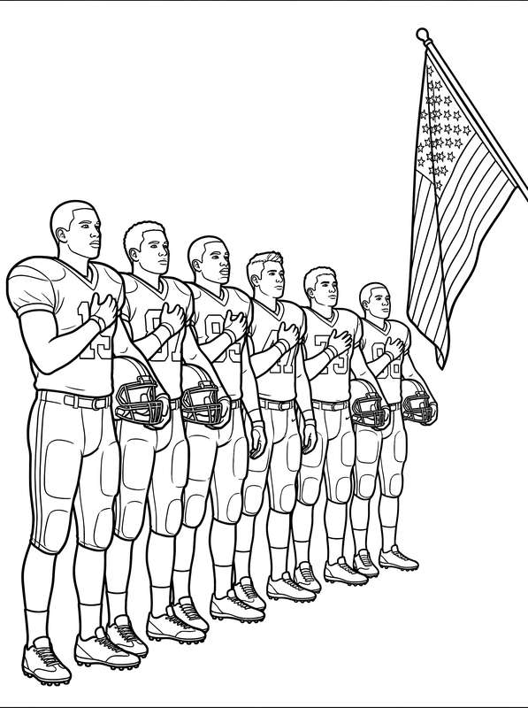 Gridiron Heroes Standing Proud