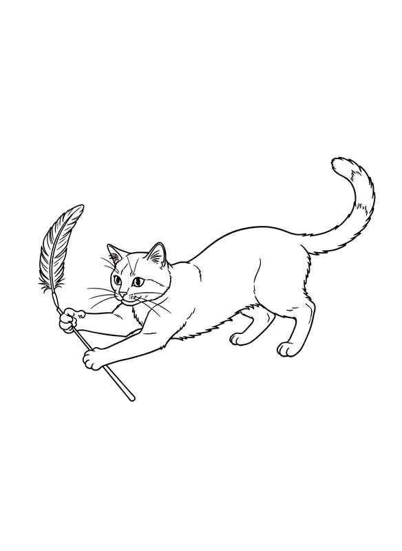 Feather Fun: Turkish Van Playtime