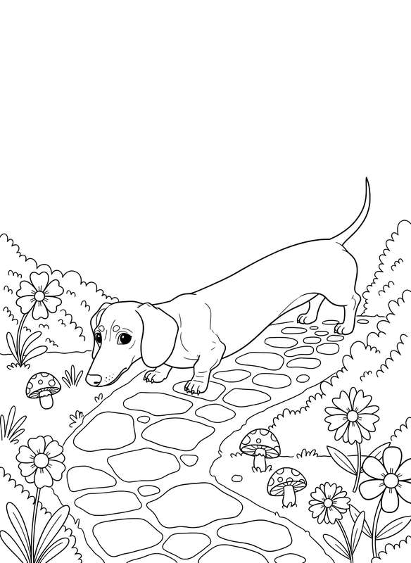 Dachshund's Garden Path Mystery