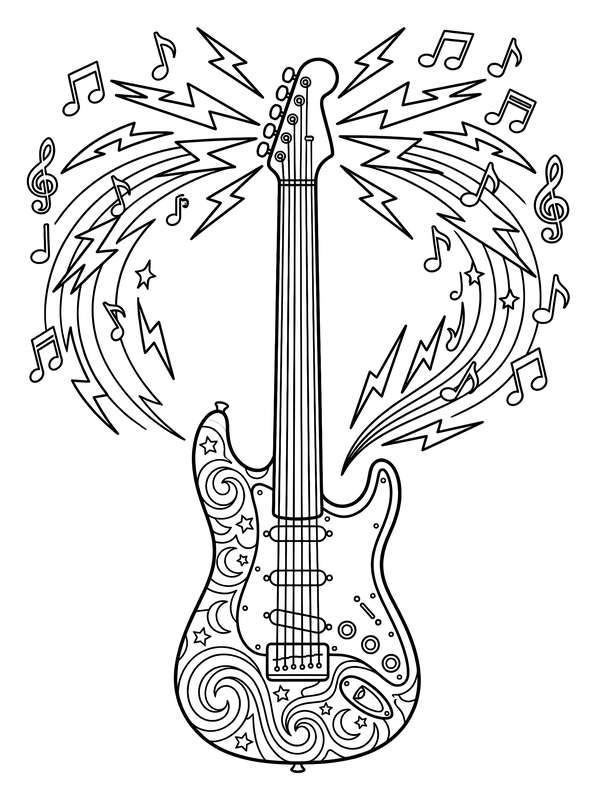 Celestial Rock Star Electric Guitar