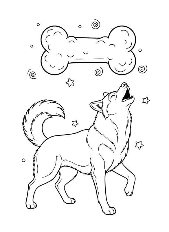 Husky's Cloud Serenade
