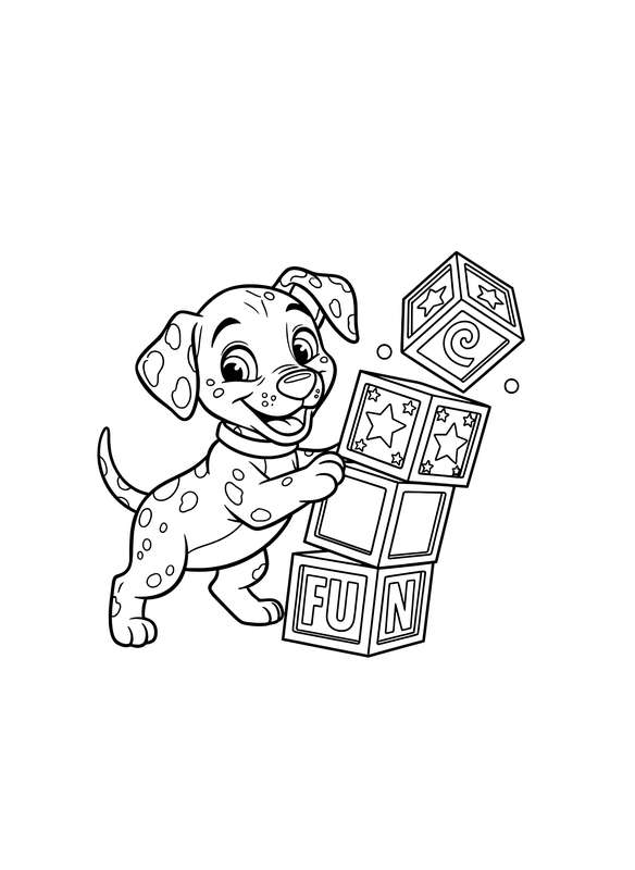 Mischievous Dalmatian Tumble