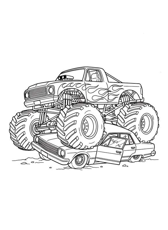 Inferno Crush: Flame Truck Action