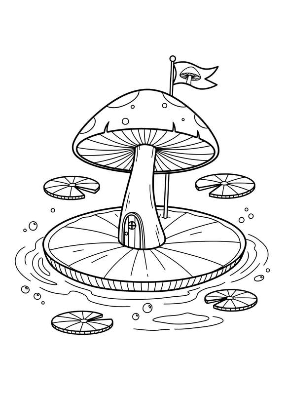 The Lily Pad Mushroom Boat