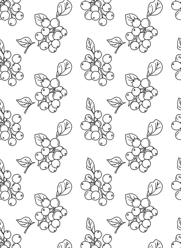 Repeating Cranberry Pattern Fun
