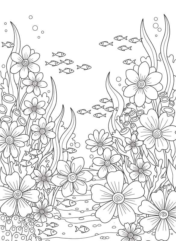 Exotic Underwater Garden