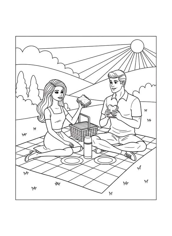 Checkered Blanket Picnic Fun