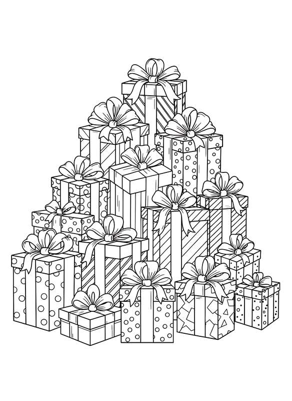 Presents with Thick Ribbons