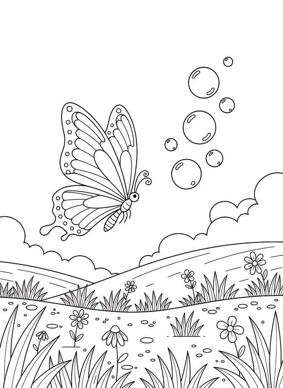 Bubble Chase in the Meadow