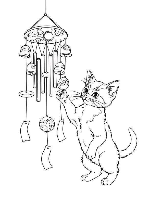 Chime Time: Somali Kitten Play