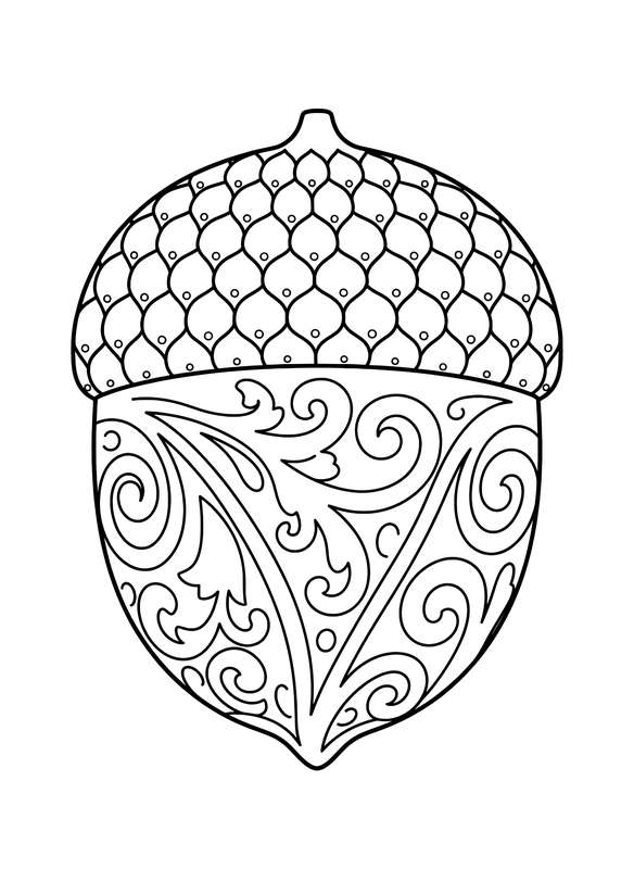 Textured Acorn Cap Carving