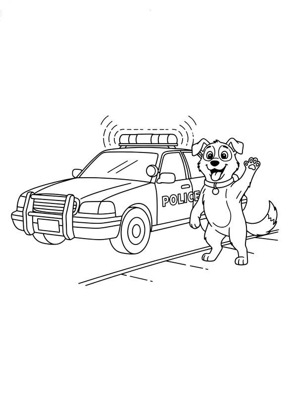 Community Cop and Canine Friend