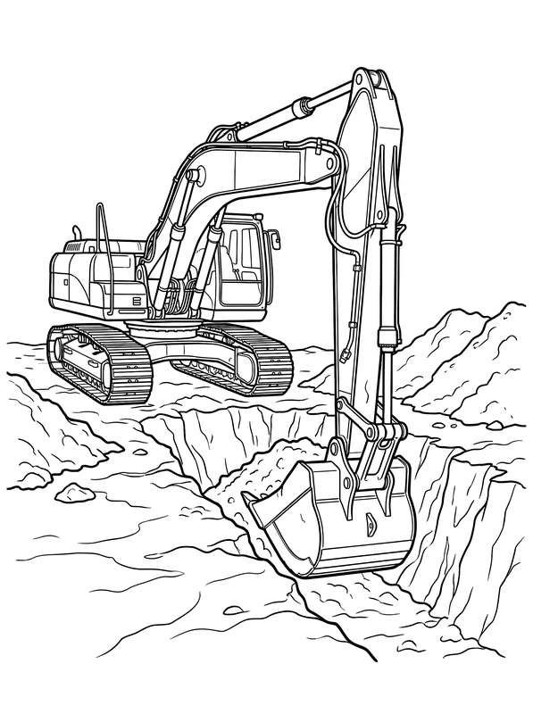 Heavy-Duty Trench Excavator