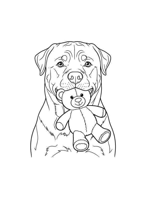 Rottie's Soft Burden