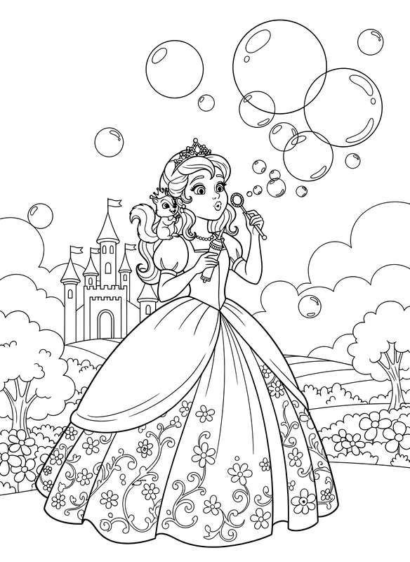 Blowing Bubbly Soap Fun