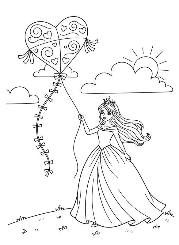 Flying High with a Heart Kite