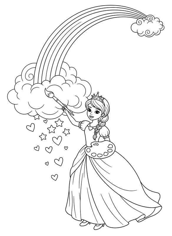 Painting the Sky's Rainbow Bridge