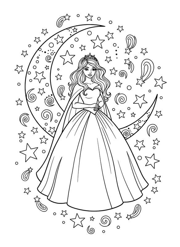 Dreamy Crescent Moon Rest