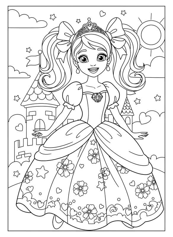 Pigtails and Pretty Bows Portrait