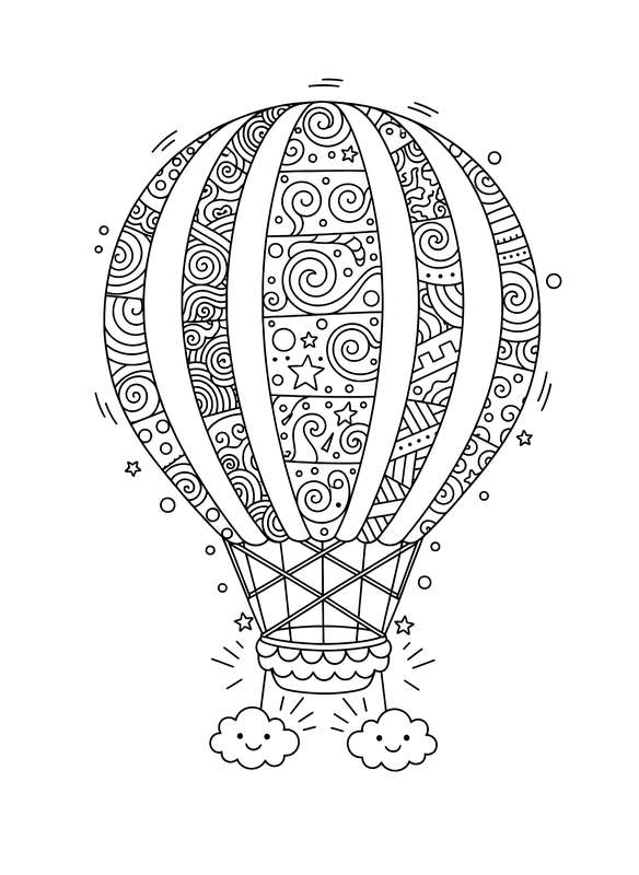 Upward Floating Balloon Rainbow