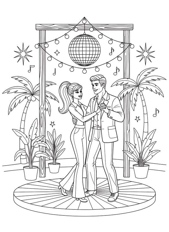 Outdoor Disco Fever Dance