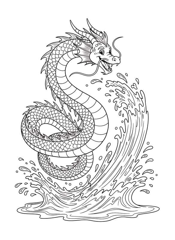 The Playful Sea Serpent Splash