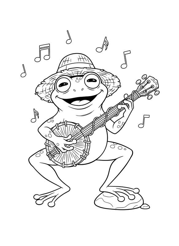 The Banjo-Playing Froggie Musician