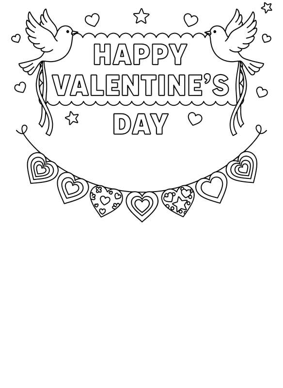 Festive Happy Valentine's Banner