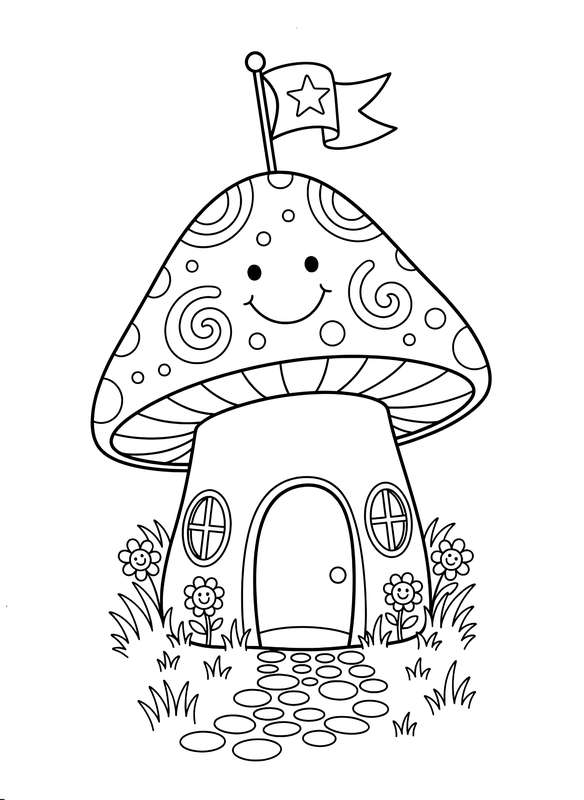 Bell-Shaped Flagpole House