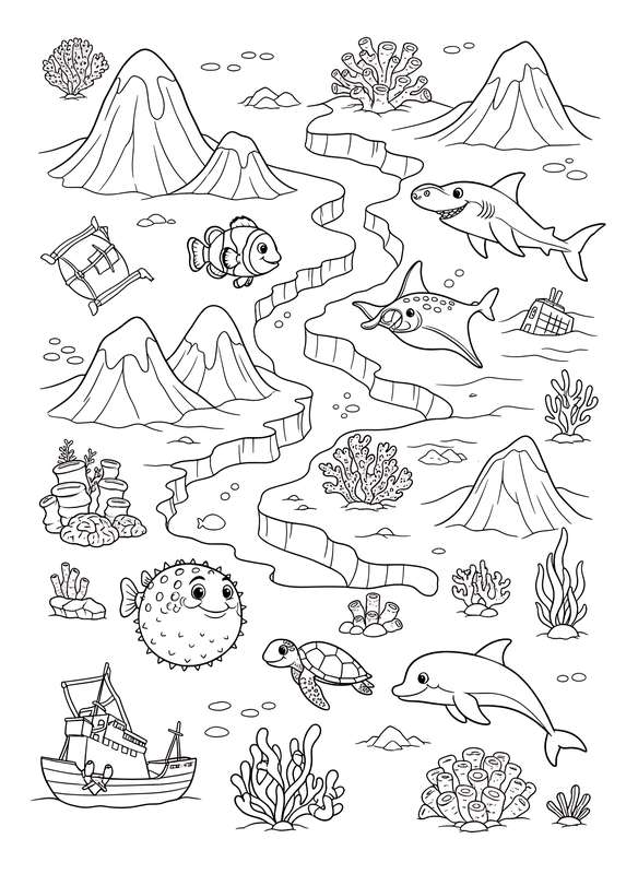 Ocean Floor Adventure Map