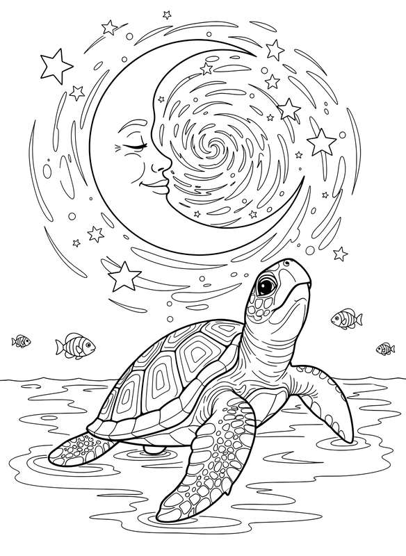 Nighttime Sea Turtle Dream