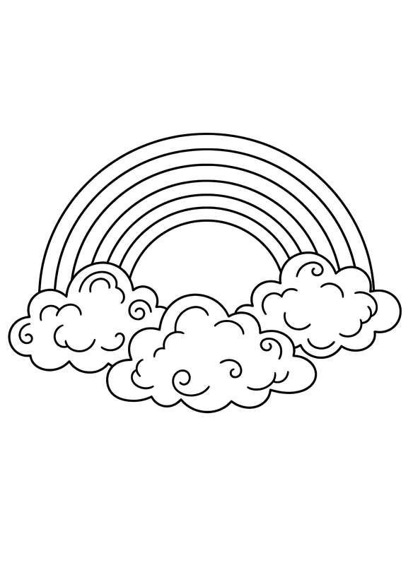 17 Free Rainbow Coloring Pages