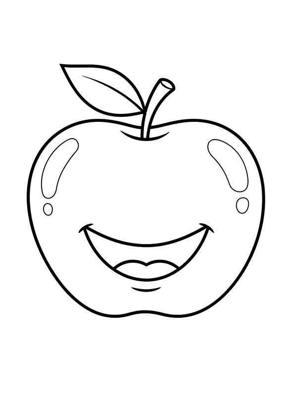 12 Free Apple Coloring Pages
