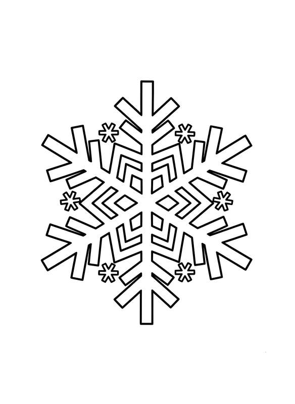 Bold, Shading Snowflake