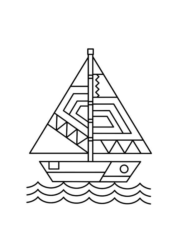 Triangle Sailboat Adventure