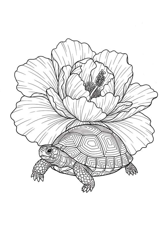 Little Land Turtle & Giant Bloom