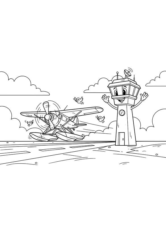 Tower Controls Gentle Landing