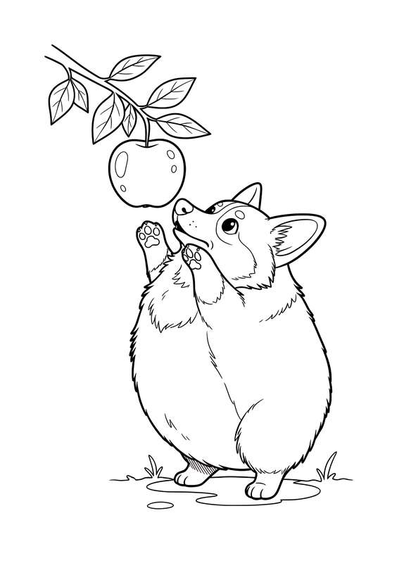 Corgi's Short Lift for Fruit