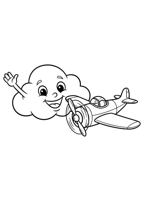 10 Free Airplane Coloring Pages